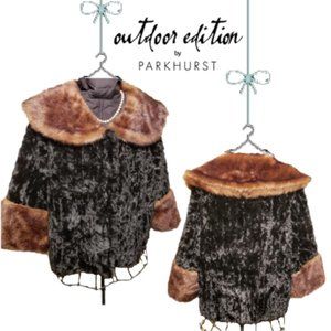 Women Faux Fur Cocktail Coat